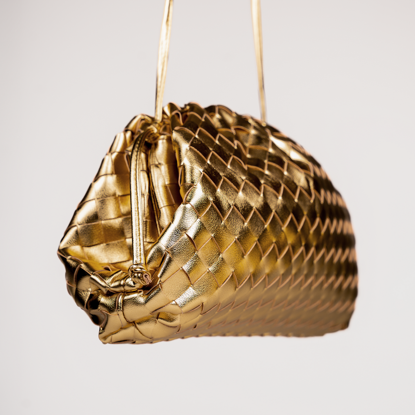 Maxi Gold Metallic Clutch